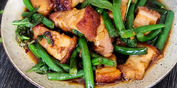 Pork with Basil